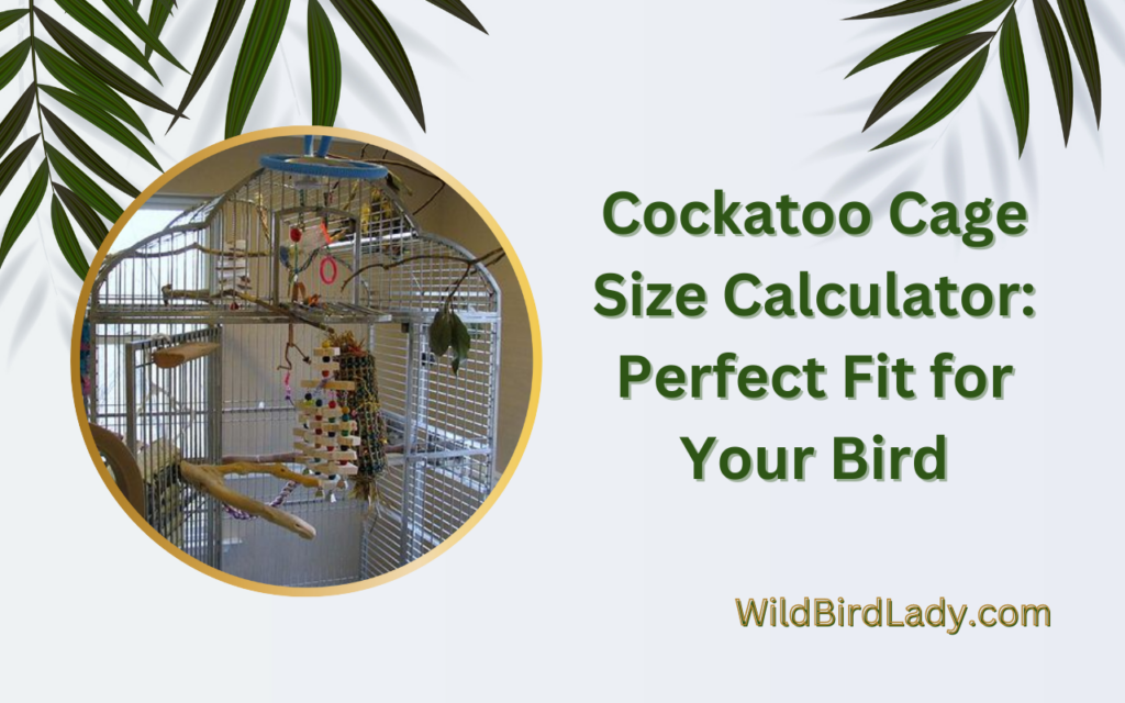 Cockatoo Cage Size Calculator: Perfect Fit for Your Bird.