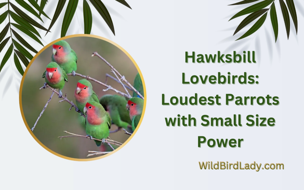 Hawksbill Lovebirds: Loudest Parrots with Small Size Power
