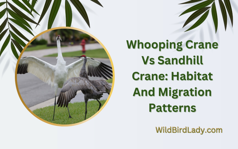 whooping crane vs sandhill crane