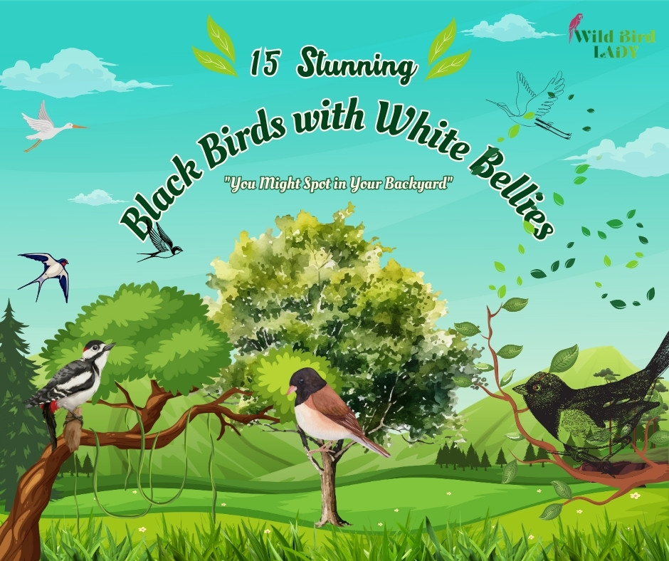 15 Stunning Black Birds with White Bellies You Might Spot in Your Backyard