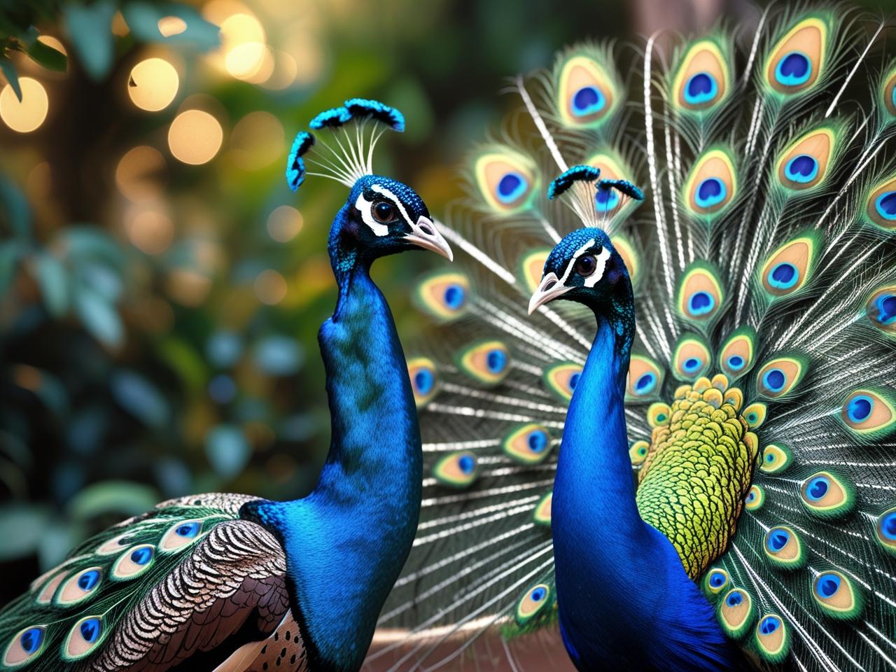 Female Peacocks vs. Males