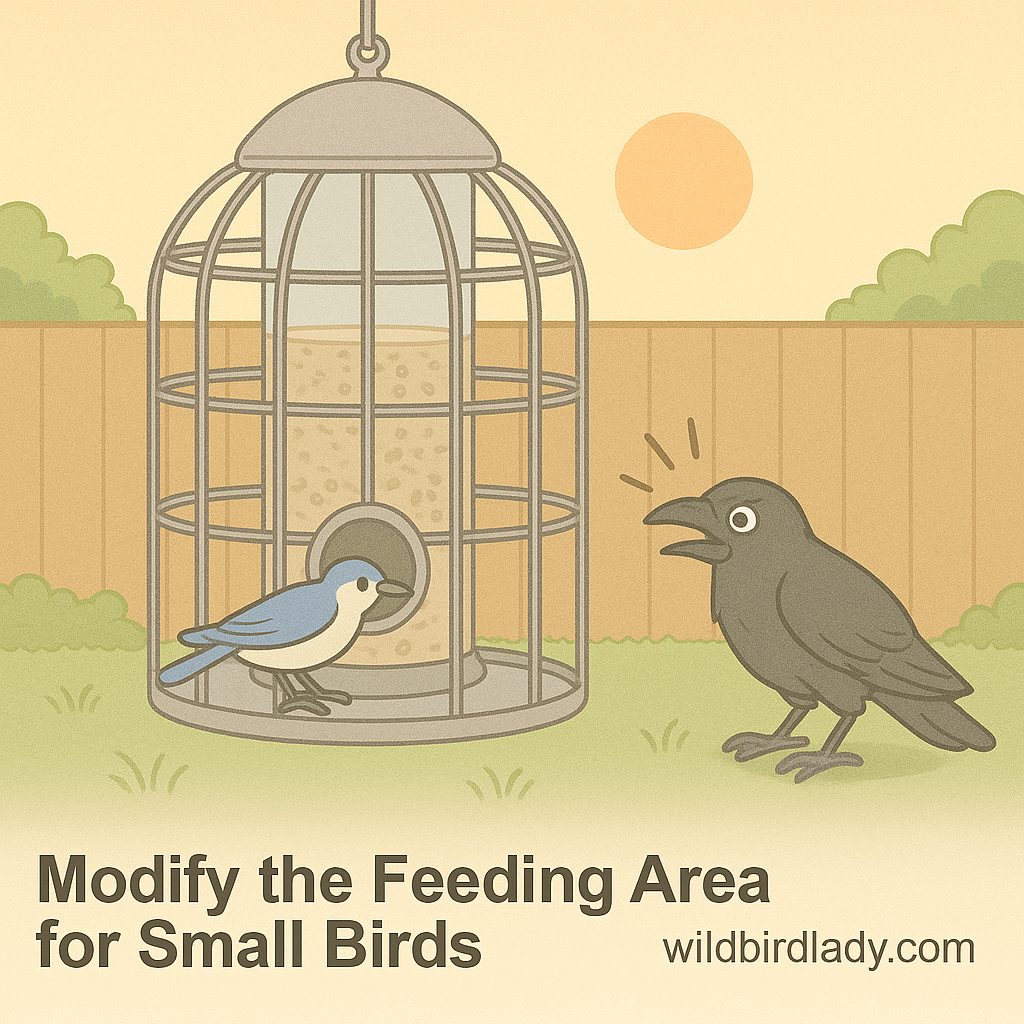 Modify the Feeding Area for Small Birds